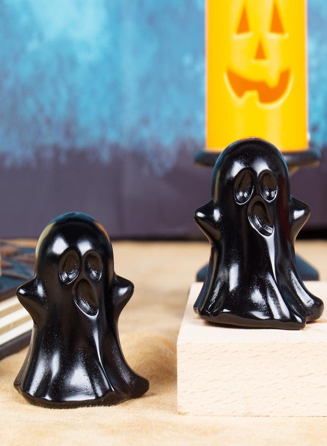 Ytbeoxk Crystal Ghost Statue Natural Gemstone Sculpture (Black Obsidian) - Image 3